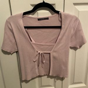 ASOS Threadbare petite Keegan knitted cami top and cardigan set lavender blue 2